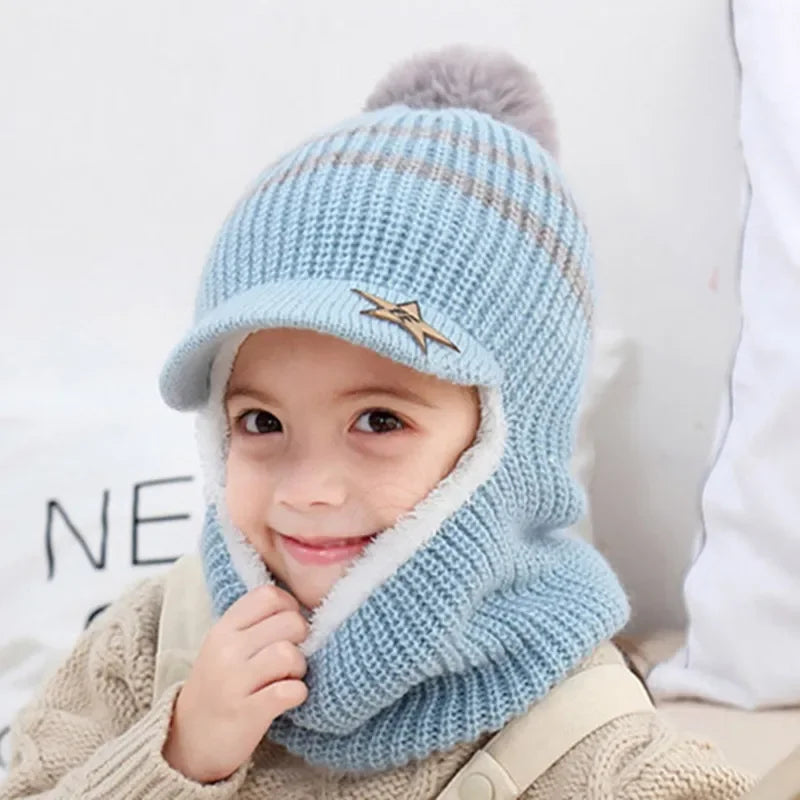 BONNET ENFANT HIVER 2 EN 1
