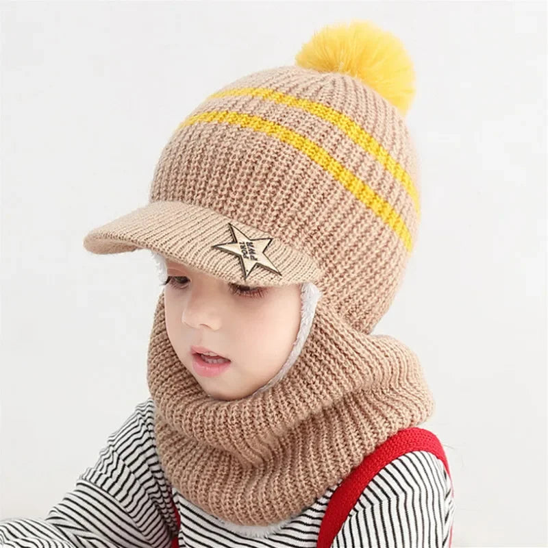 BONNET ENFANT HIVER 2 EN 1