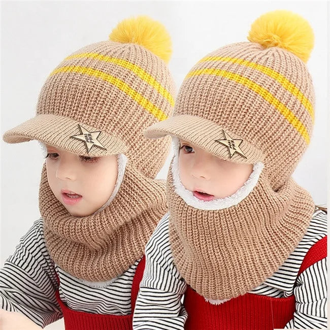 BONNET ENFANT HIVER 2 EN 1