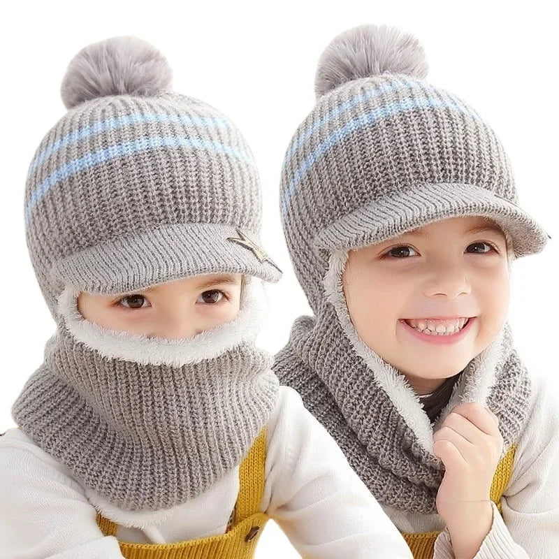 BONNET ENFANT HIVER 2 EN 1