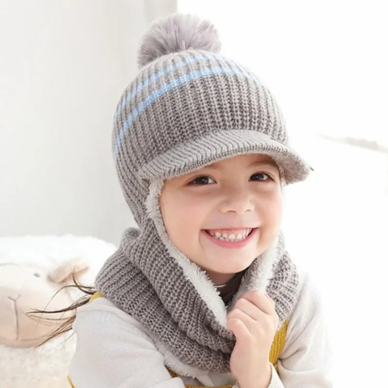 BONNET ENFANT HIVER 2 EN 1