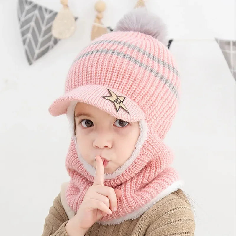 BONNET ENFANT HIVER 2 EN 1